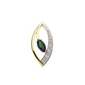 Pendentif en or 18ct et émeraude 366-72