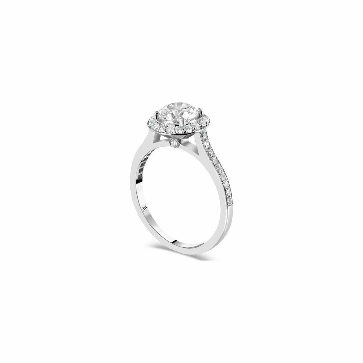 Bague en or blanc et diamant
