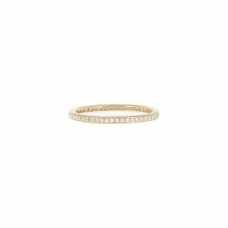 Alliance Mini tour complet en or blanc et diamants