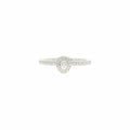 Bague Mini Poire en or blanc et diamants