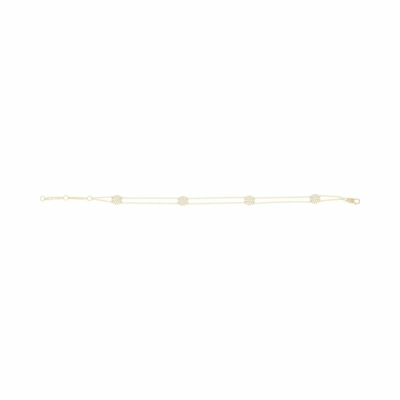 Bracelet Mini Ronds en or rose et diamants