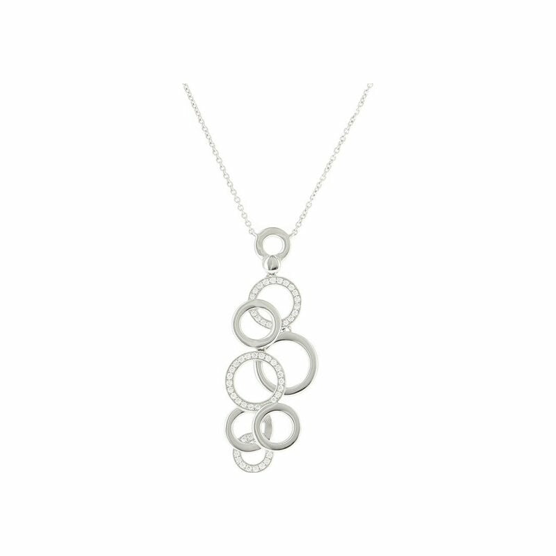 Collier Tourbillon en or blanc et diamants