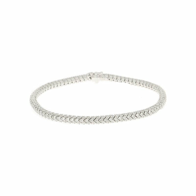 Collier en or blanc et rivière de diamants