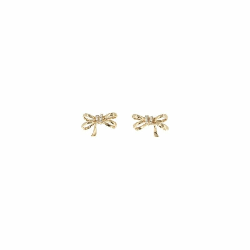 Boucles d'oreilles Rattrapantes en or jaune et diamants