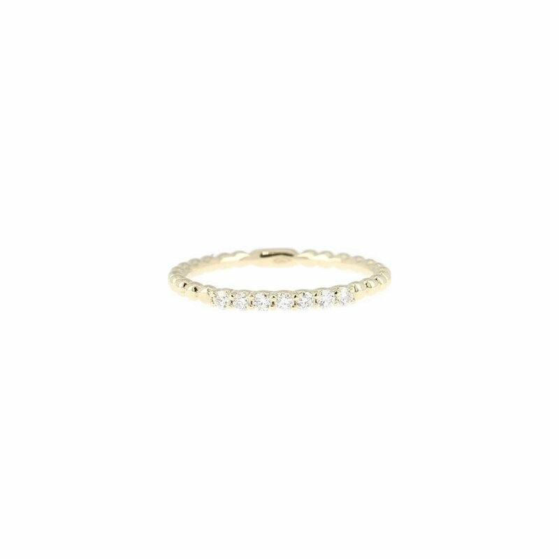 Bague Perlée serti en or blanc et diamants