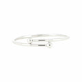 Bracelet jonc Rond en or blanc