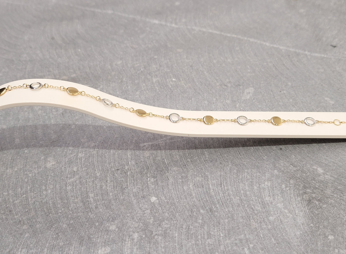 Bracelet en or 18 ct bicolore 342-167