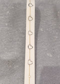 Bracelet coeur en or 18 ct bicolore 342-168