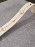 Bracelet en or jaune 18ct et nacre 345-21