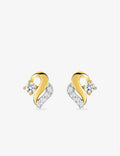 Boucles d'oreilles en or 18 ct et zirconiums 384-467