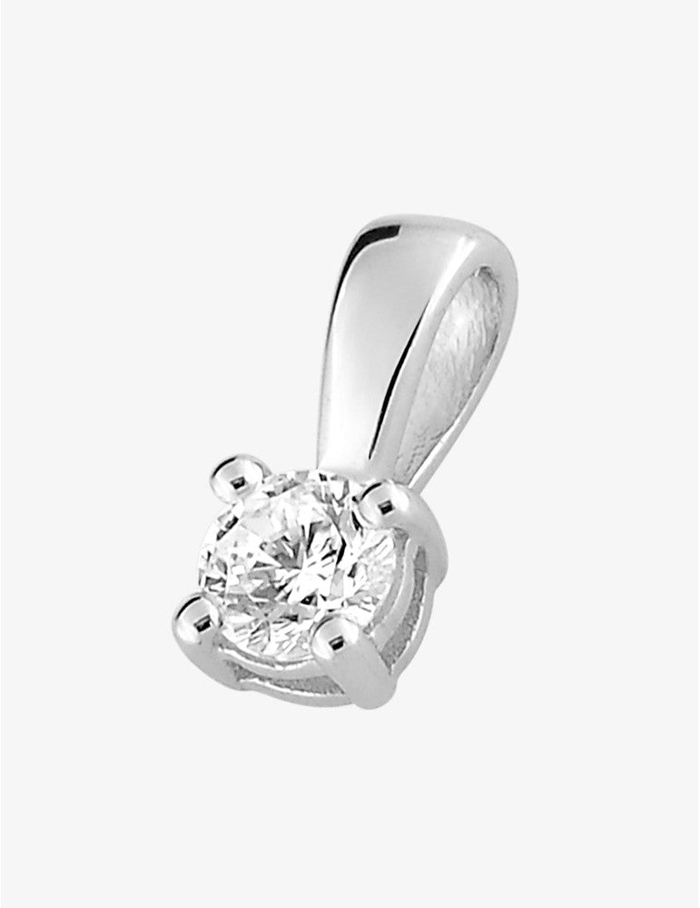 Pendentif en or blanc 18ct et zirconium 363-99