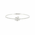Bracelet Fleur serti en or blanc et diamants, petit modèle