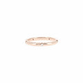 Alliance Ronde serti clos en or rose et diamants