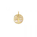 Pendentif arbre de vie en or jaune 9ct et nacre