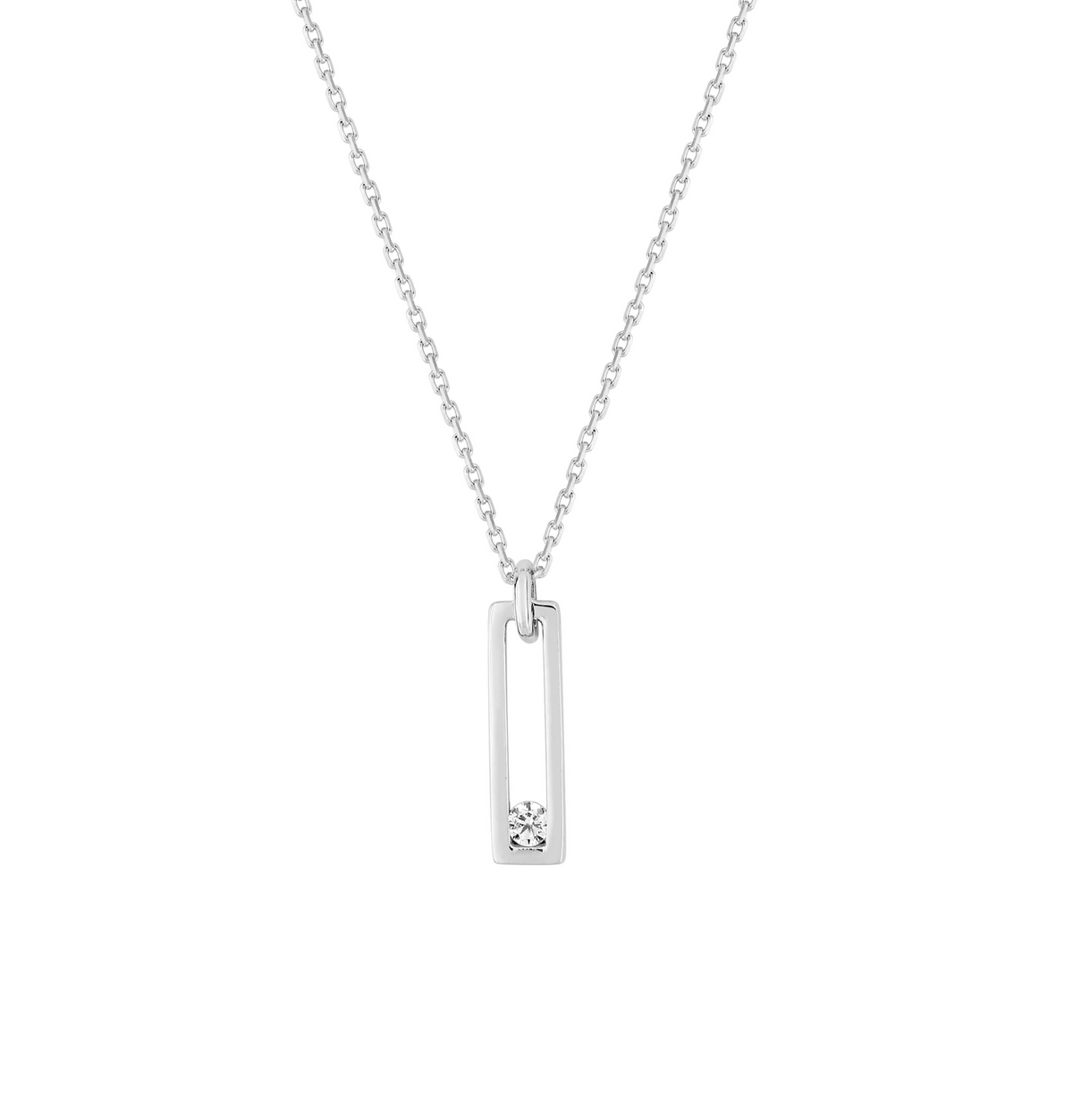 Collier en or blanc 9ct 454-59