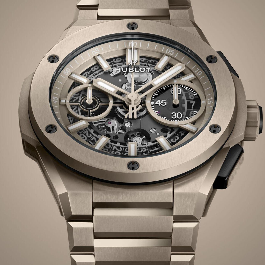 Edition limitée            Montre Hublot Big Bang Integrated beige ceramic, édition limitée 42mm