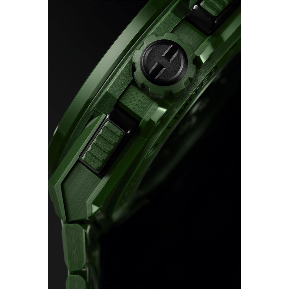 Edition limitée            Montre Hublot Big Bang Integrated green ceramic, édition limitée 42mm