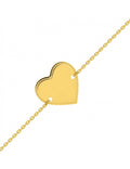 Bracelet cœur à graver en or 9ct 440-49