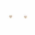 Boucles d'oreilles Coeurs en Or rose et diamants