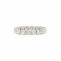 Alliance en or blanc et diamants