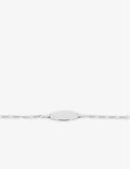 Gourmette enfant en or blanc 9ct 446B-116