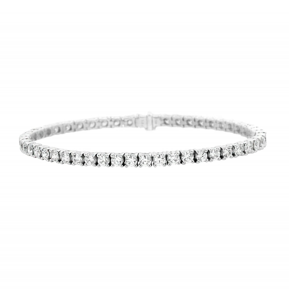 Ligne diamants en or blanc