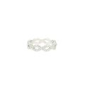Bague Torsade or blanc serti de diamants
