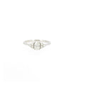 Bague or blanc et diamants
