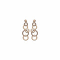 Boucles d'oreilles Tourbillon en or rose et diamants