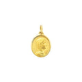 Médaille ovale vierge en or 9ct 469-321