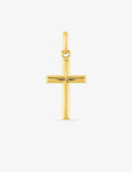 Pendentif croix en or jaune 9ct 469-333