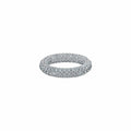 Alliance serti Intérieur/Extérieur en or blanc et diamants