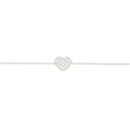 Bracelet Mini Cœur en or blanc et diamants