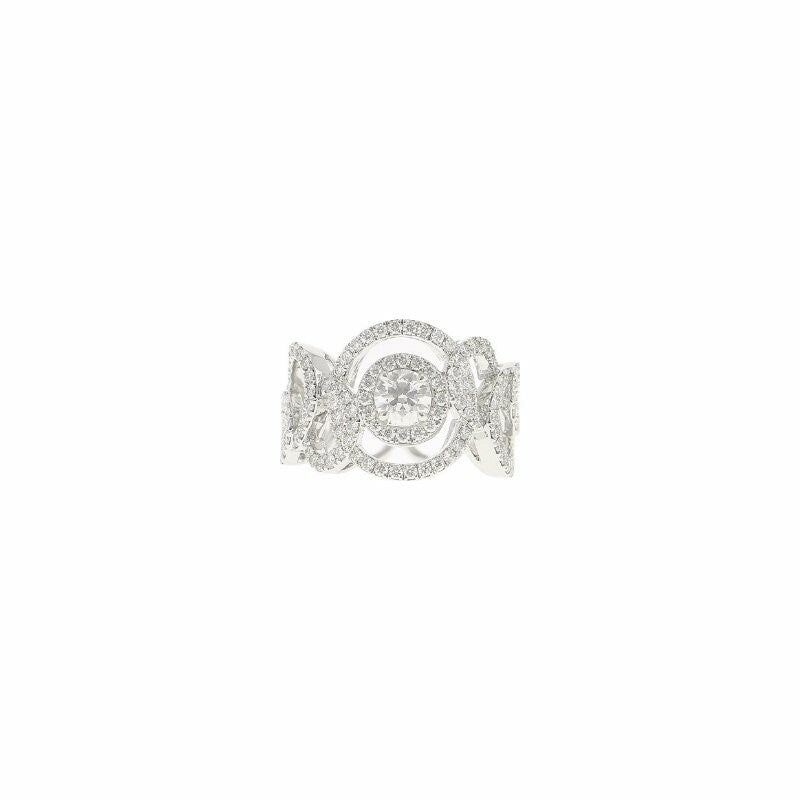 Bague Tourbillon serti en or blanc et diamants