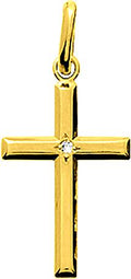 Pendentif croix en or 18 ct 365-165