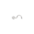 Piercing de nez serti clos en or blanc 18 ct 392-151