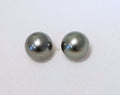 Boucles d'oreilles en or jaune 18ct et perles de Tahiti 384-287