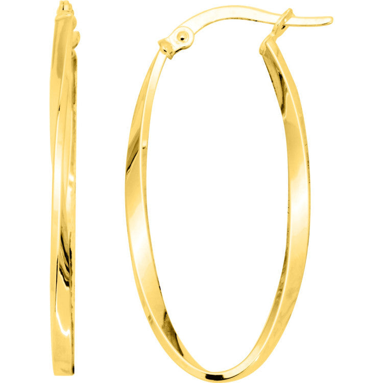Créoles en or jaune 9ct 480-26