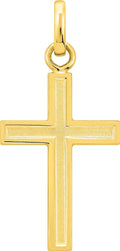 Pendentif croix en or jaune 9ct 460-167