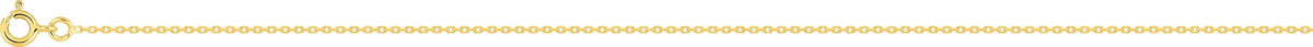 Chaine maille forçat en or jaune 9ct de 1.10mm Taille 40cm 450-610