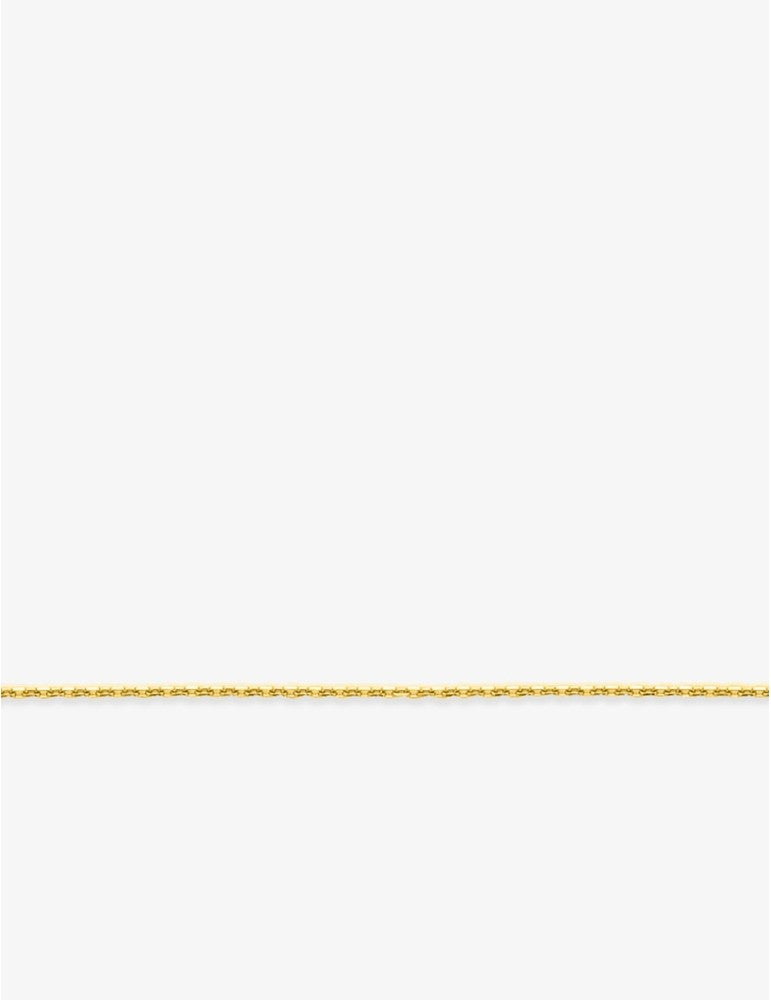 Chaine maille forçat ronde en or jaune 9ct de 1.28mm Taille 40cm 450-575