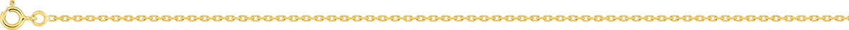 Chaine maille forçat en or jaune 9ct 1.6mm