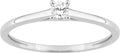 Bague solitaire en or blanc 9ct et diamants de laboratoire 405L5