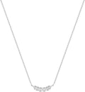 Collier en or blanc 9ct et diamants de laboratoire 456-34