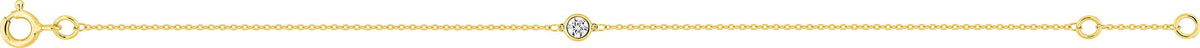 Bracelet en or jaune 9ct et diamants de laboratoire 445L2