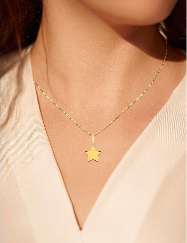 Pendentif étoile en or jaune 9ct 460-75