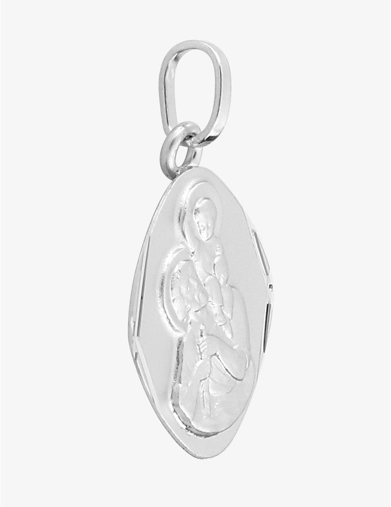 Pendentif Saint-Christophe en or blanc 9ct 461-77