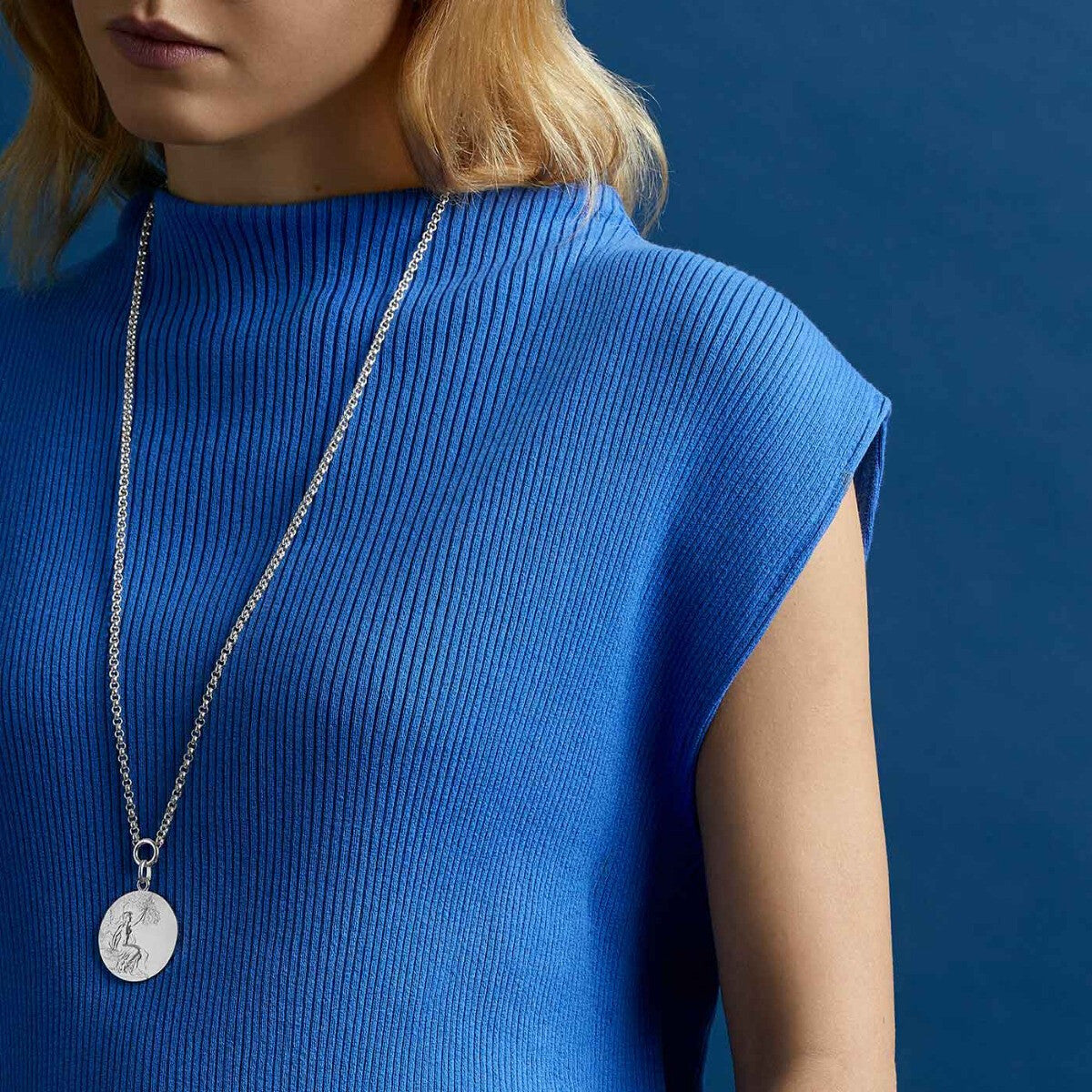 Collier chaîne Jaseron Arthus Bertrand en argent poli