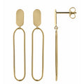 Boucles d'oreilles modernes en or 18 ct 382-184