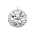 Médaille Arthus Bertrand Oeil 25mm argent rhodié